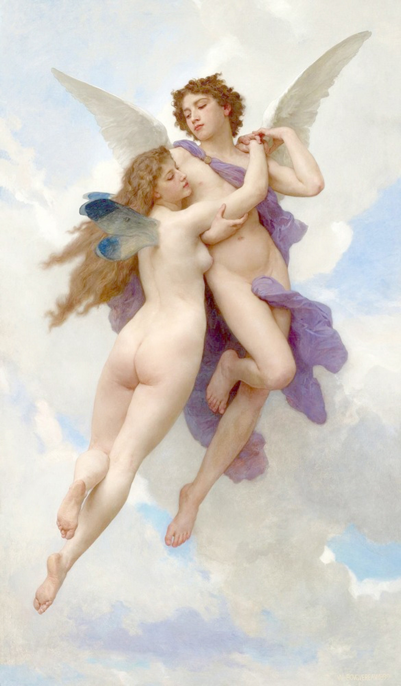 Affresco Античные сюжеты William Adolphe Bouguereau  L Amour et Psych