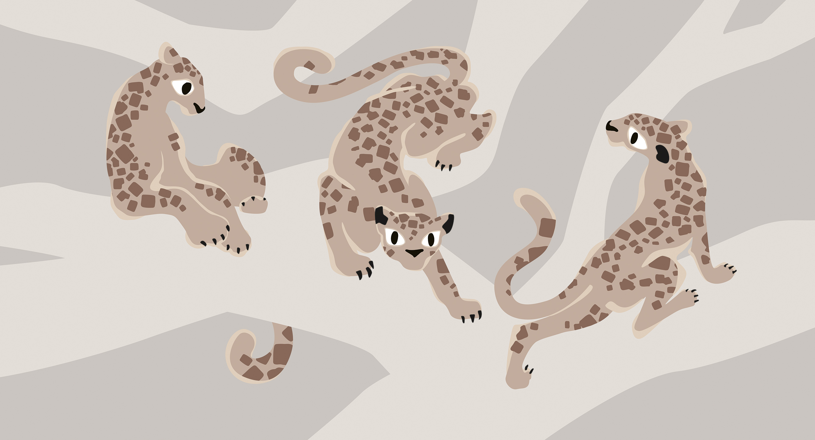 266116 Creativille Леопарды на дереве