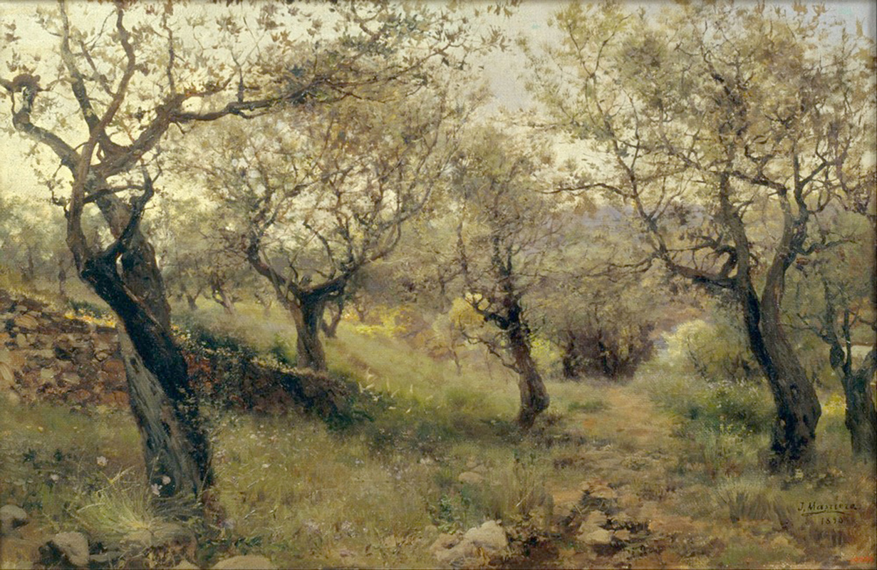 Affresco Классические пейзажи Josep Masriera, Detail of Llavaneres