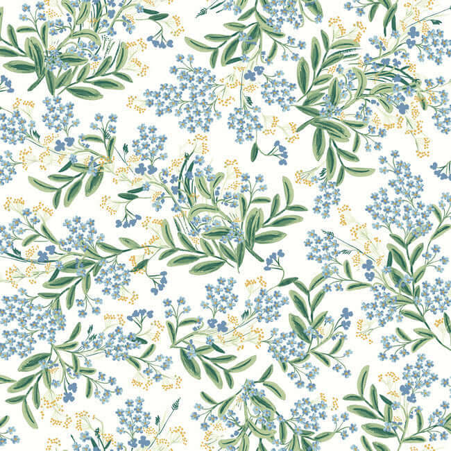 York  Rifle Paper Co.  Cornflower Wallpaper- White RP7382