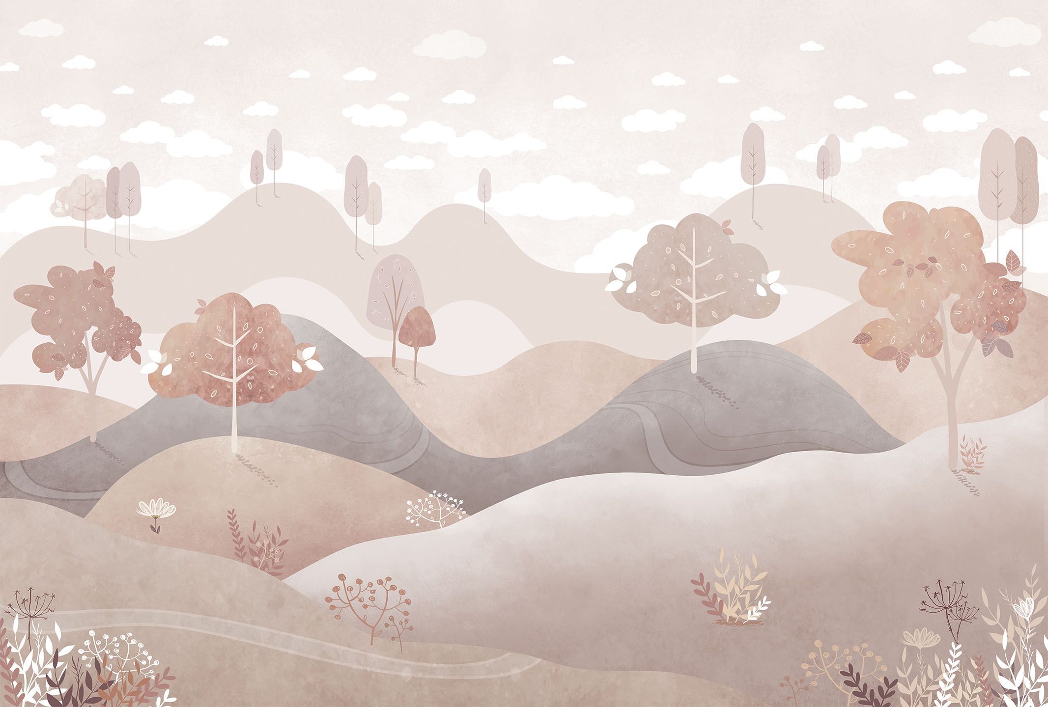 256034 Creativille холмистый пейзаж