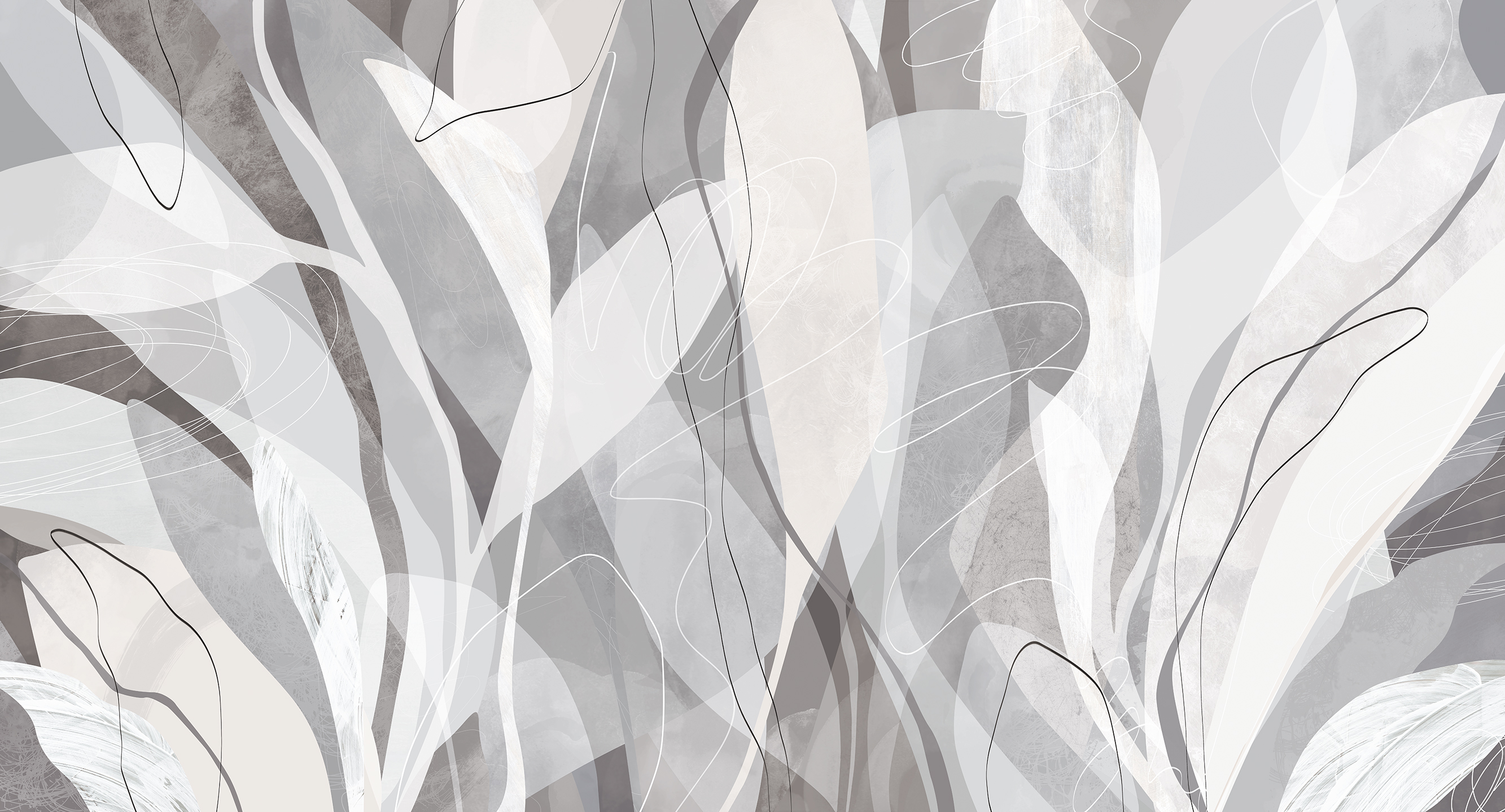 454207 Creativille абстракция с листьями