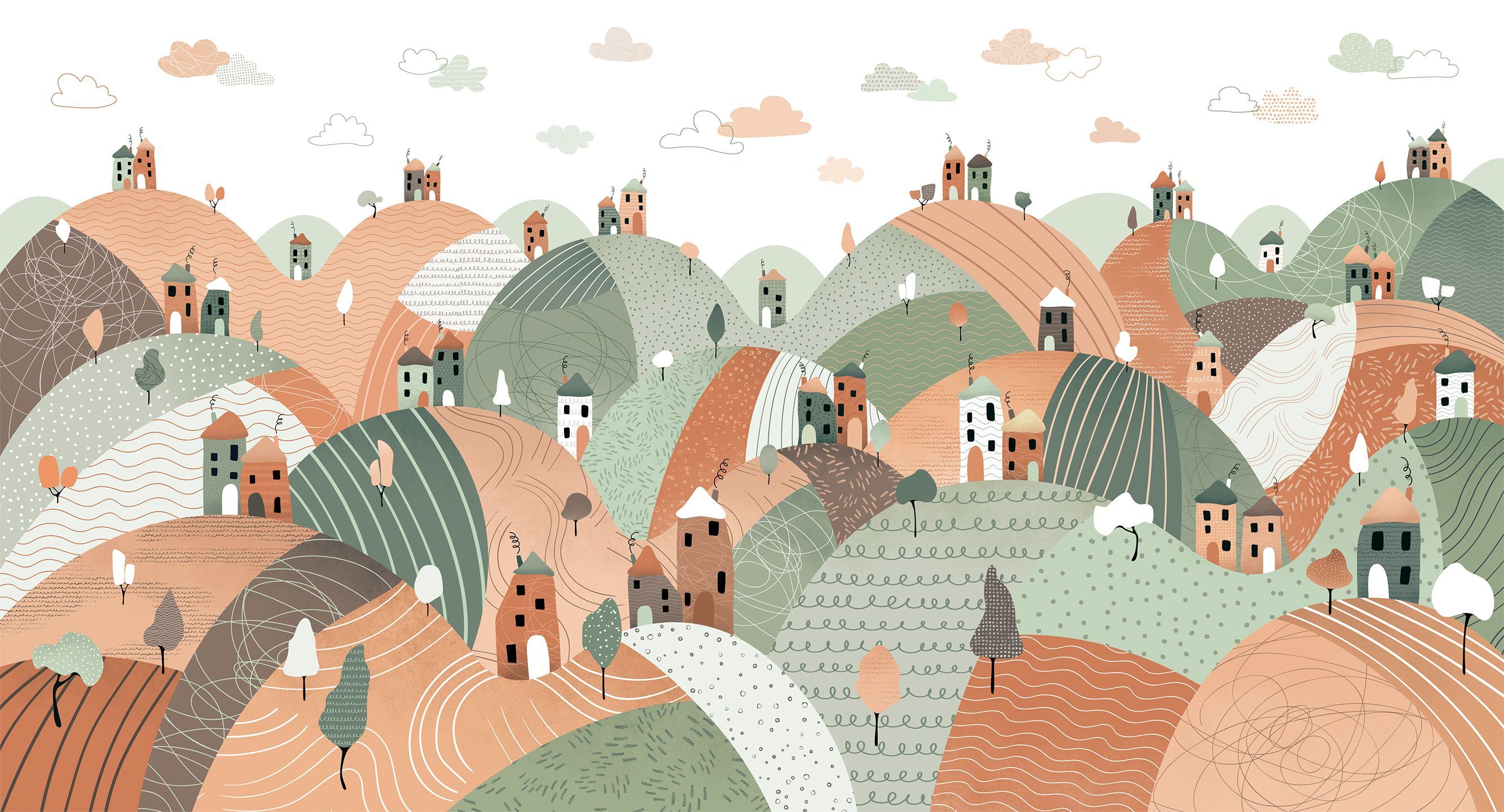 254003 Creativille домики на холмах