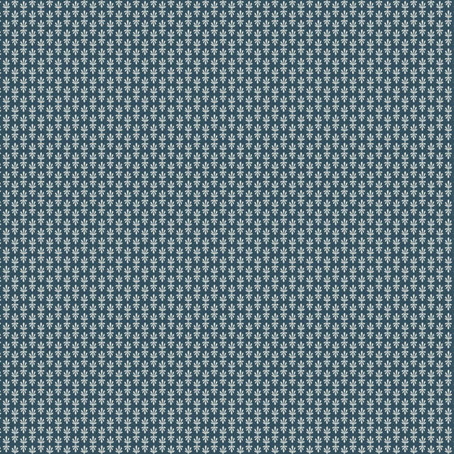 York  Rifle Paper Co.  Petal Wallpaper- Teal & White RP7366