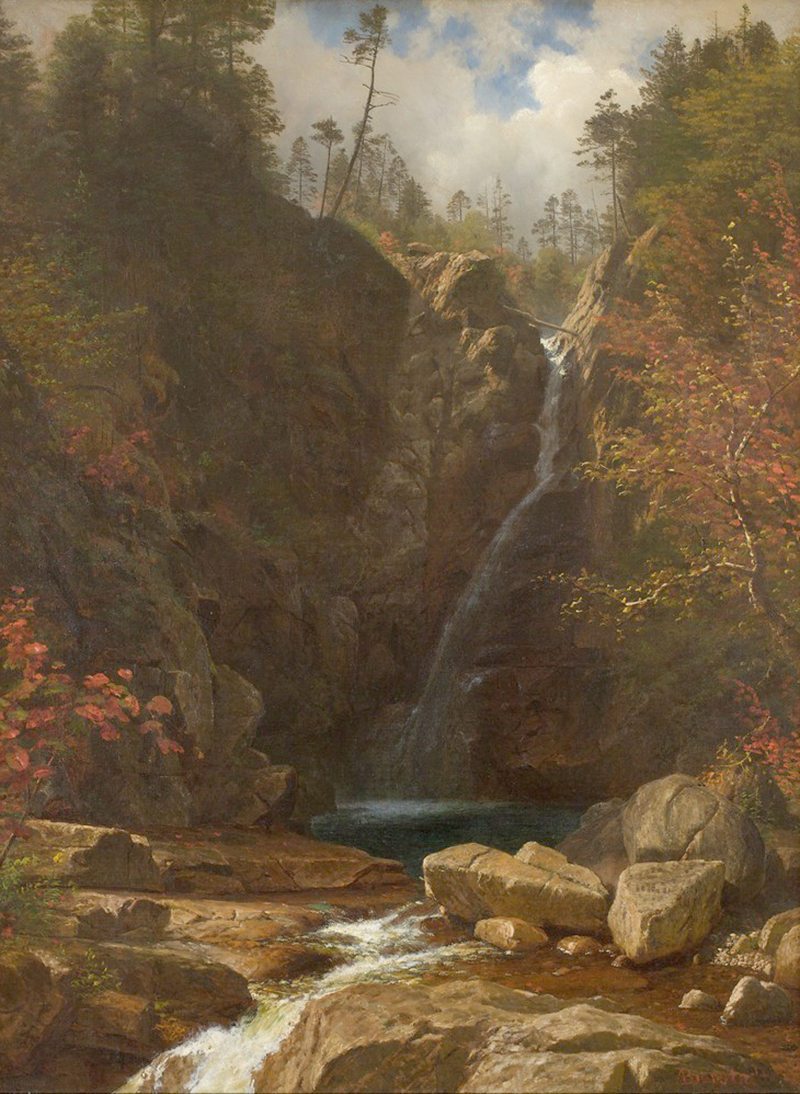 Affresco Классические пейзажи Albert Bierstadt, Glen Ellis Falls