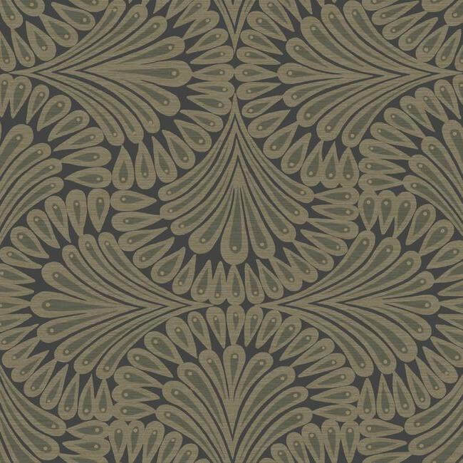 York  Antonina Vella Deco  Cabaret Wallpaper- Black/Gold CA1501
