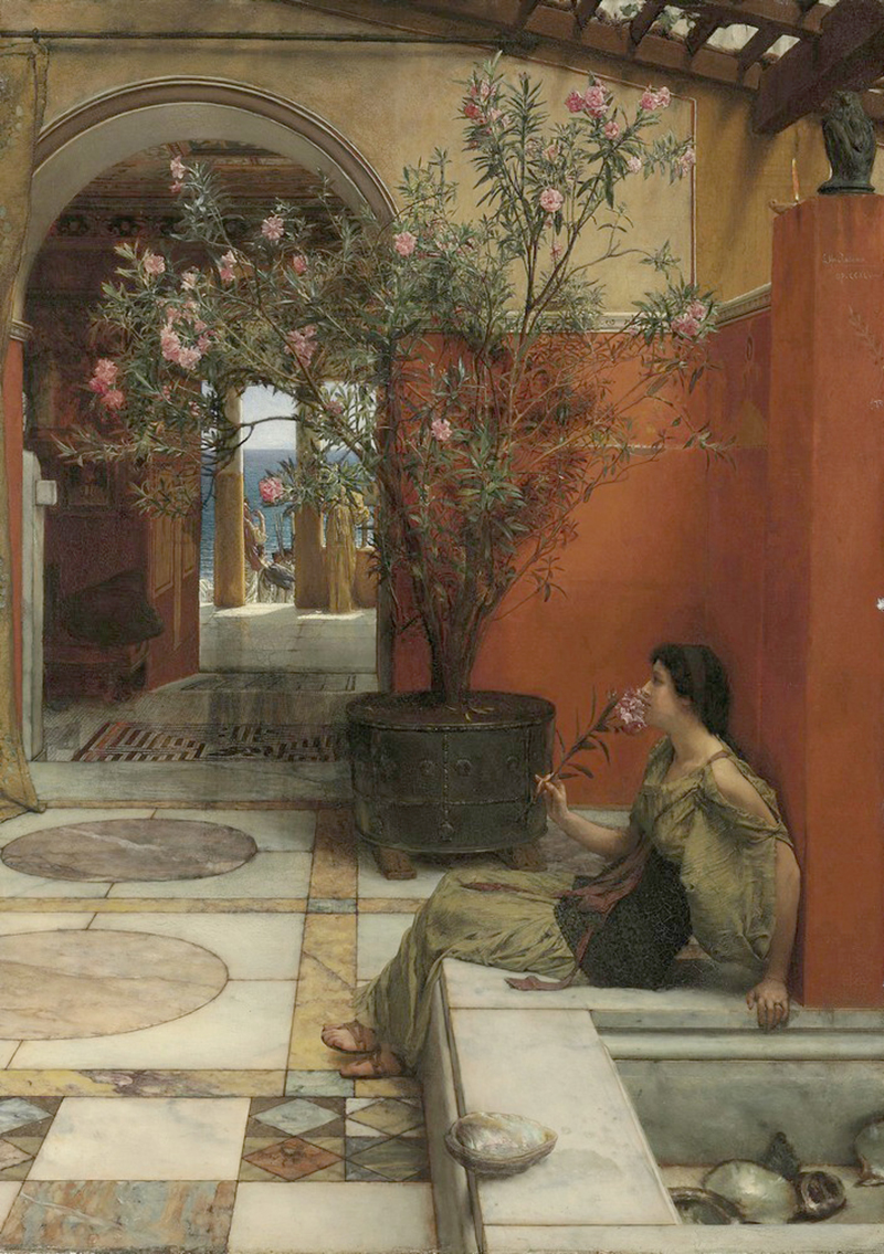 Affresco Античные сюжеты Lawrence Alma Tadema An Oleander