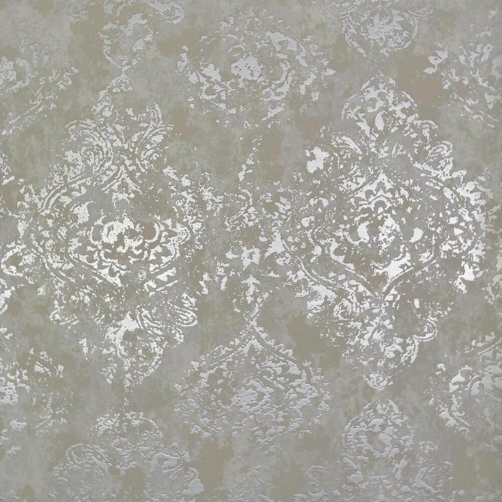 York  Antonina Vella Wallpaper  Stargazer Wallpaper- White/Silver NW3568