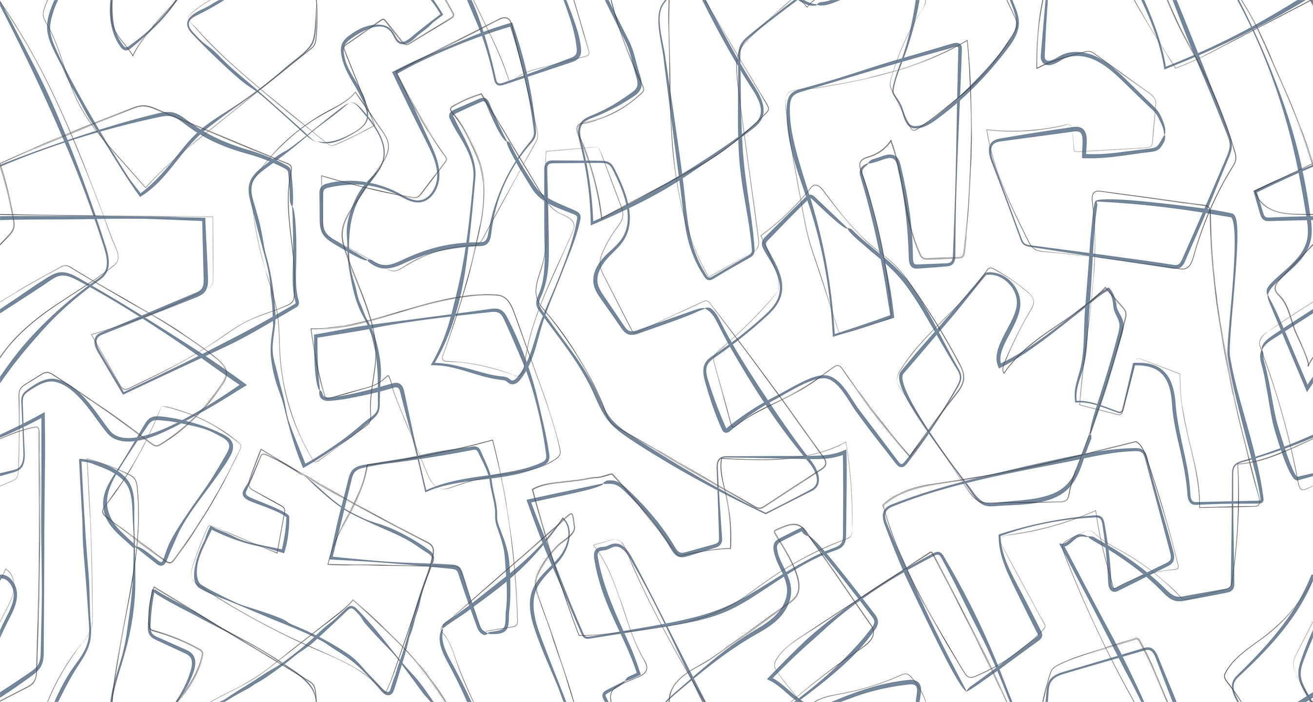 828303 Creativille Серо-голубые абстрактные линии