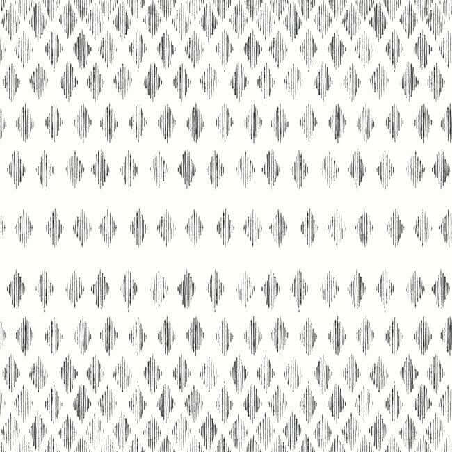 York  Simply Farmhouse  Diamond Ombre Wallpaper- Black/White FH4041