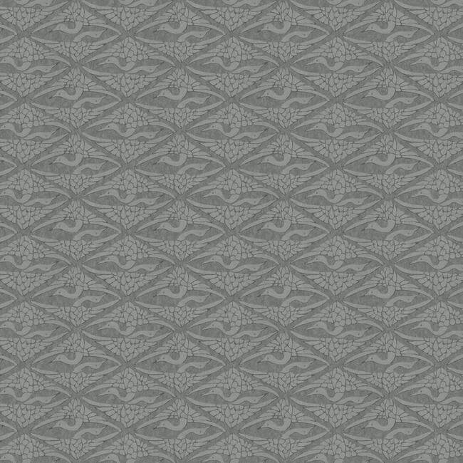 York  Antonina Vella Deco  High Society Wallpaper- Charcoal CA1512