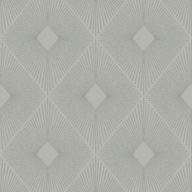 York  Antonina Vella Modern Metals  Harlowe Wallpaper- Light Grey/Silver MD7132
