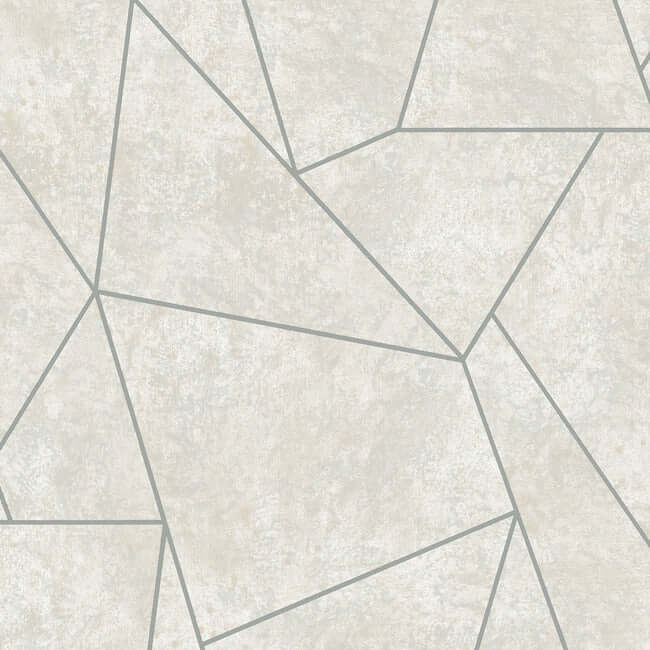 York  Antonina Vella Modern Metals  Nazca Wallpaper- Neutral/Silver MD7183