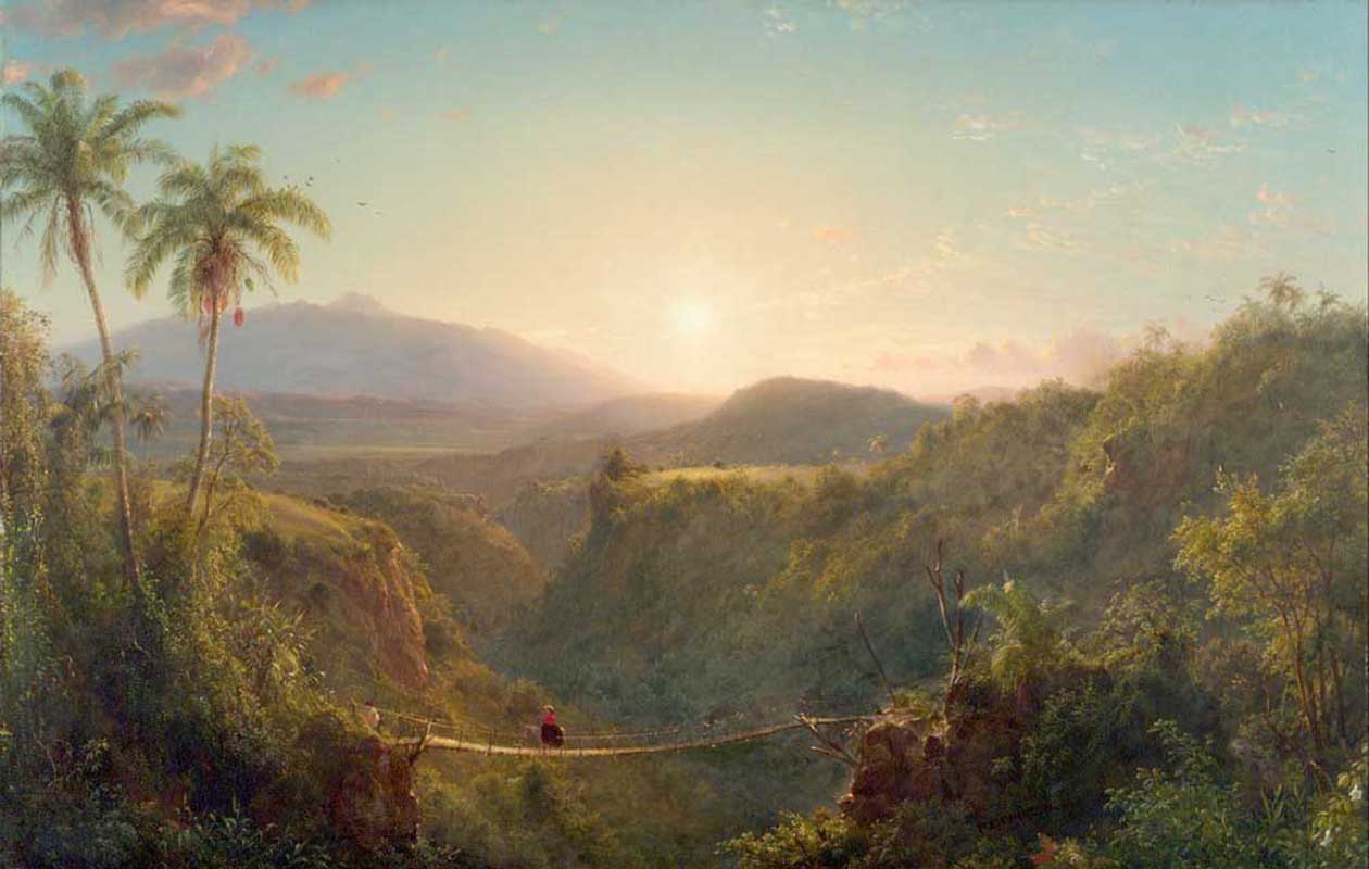 Affresco Классические пейзажи Frederic Edwin Church, American Pichincha