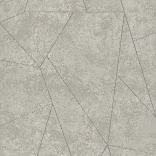 York  Antonina Vella Modern Metals  Nazca Wallpaper- Grey/Silver NW3503