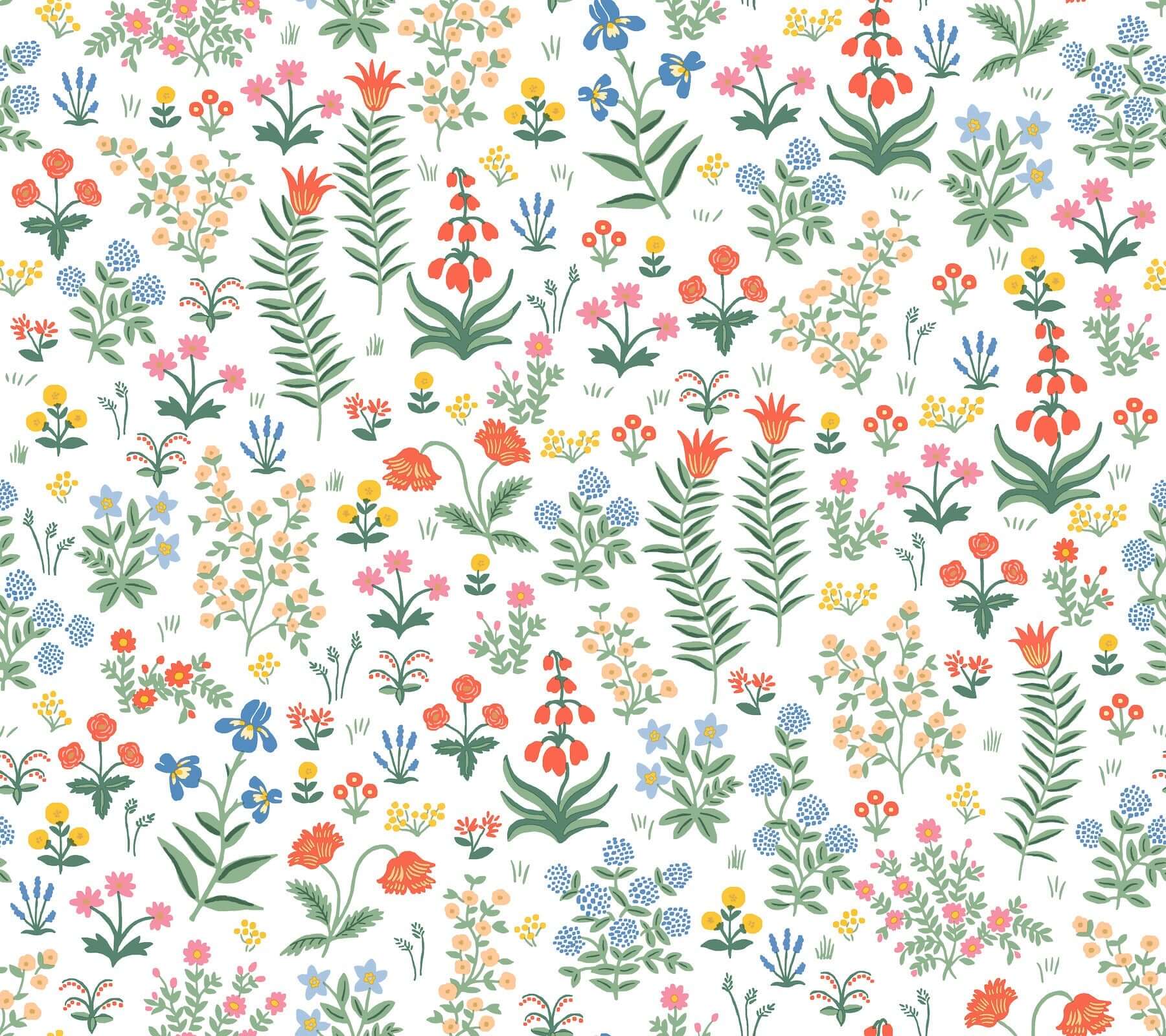 York  Rifle Paper Co. Premium Peel & Stick Wallpaper  Menagerie Garden Peel + Stick Wallpaper- Rose Multi PSW1552RL