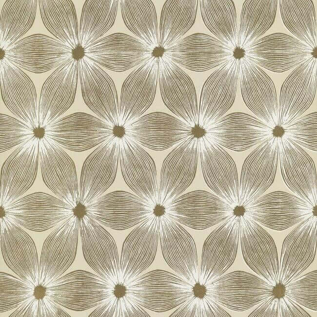 York  Candice Olson Modern Artisan Second Edition  Everlasting Wallpaper- Beige/Gold CI2304