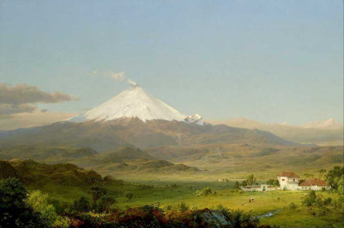 Affresco Классические пейзажи Frederic Edwin Church, Cotopaxi