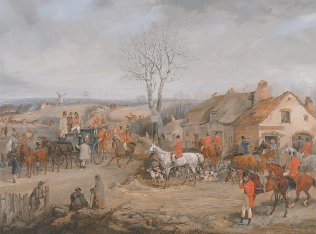 Affresco Сцены охоты Henry Thomas Alken, Hunting Scene The Meet